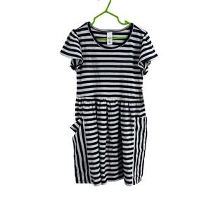 Harper Canyon Girls Navy Stripe Dress‎ Size 5 New